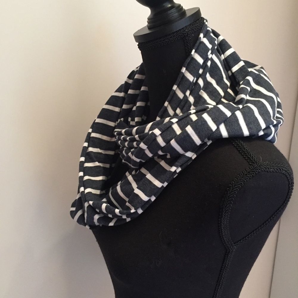 Vince Striped Infinity Scarf